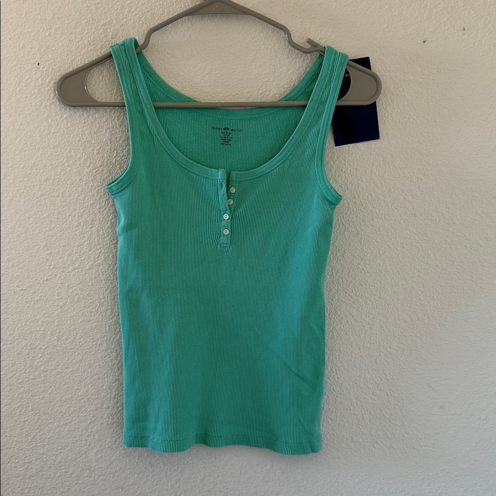Brandy melville green Dalis long tank top